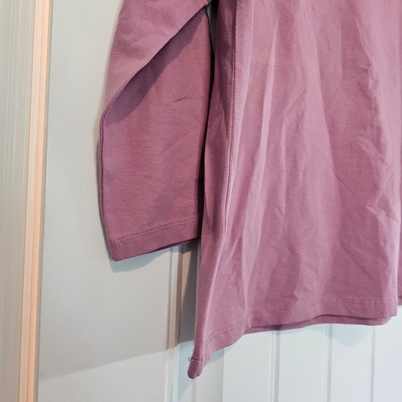 Vintage JM Collection Blouse Womens Large Pink Lace Floral Stretch Soft Casual - Picture 5 of 8